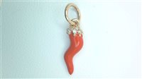 Pendentif Bolzoni Femme Portafortuna in Or rosé Diamante 0.08 Ct C0722-OR - C0722-OR